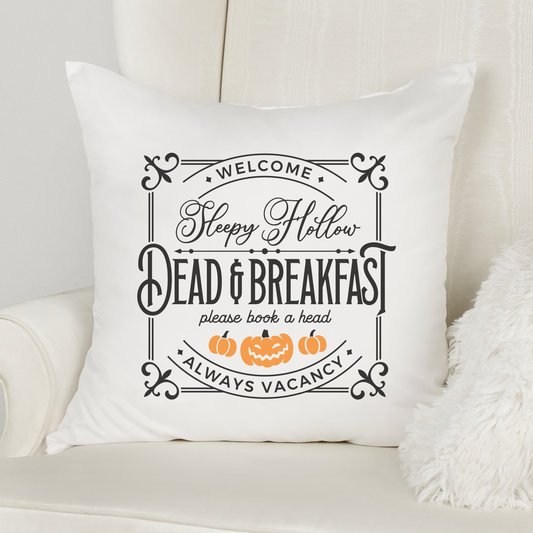 Dead and Breakfast Pillow