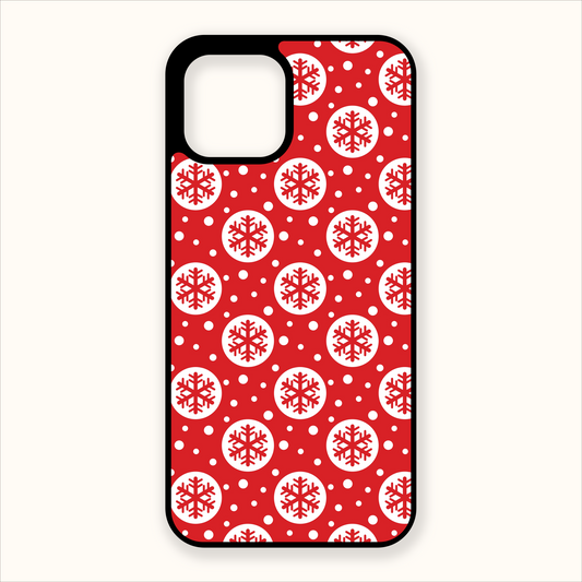 Red Snowflake Phone Case