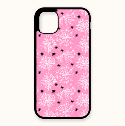 Pink Spider Web Phone Case