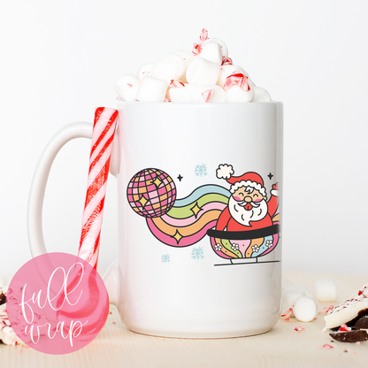 Rainbow Santa Wrap Mug