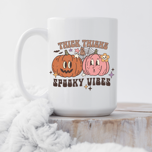 Thick Thighs and Spooky Vibes Mug
