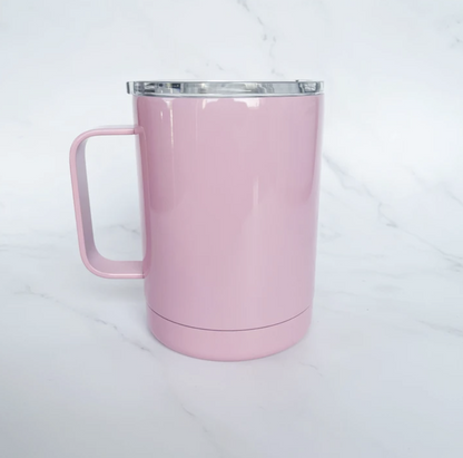 Pink Floral Ghost Mug