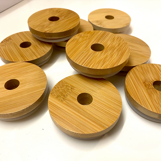 Bamboo Lid for Glasses