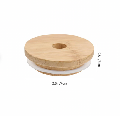 Bamboo Lid for Glasses