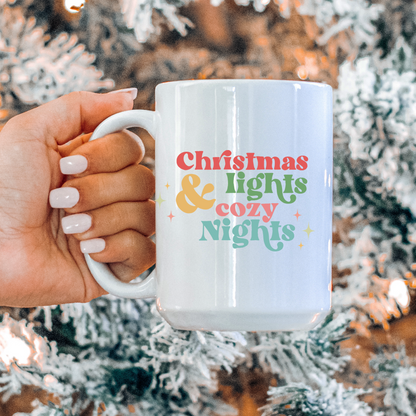 Christmas Lights and Cozy Nights Mug