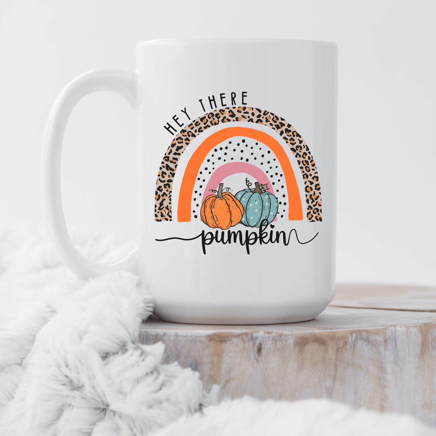 Hey There Pumpkin Rainbow Mug