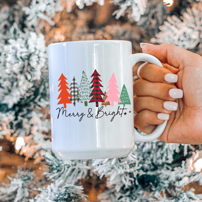 Merry and Bright Tree Mug
