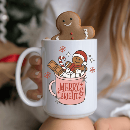Merry and Bright Gingerbread Mug