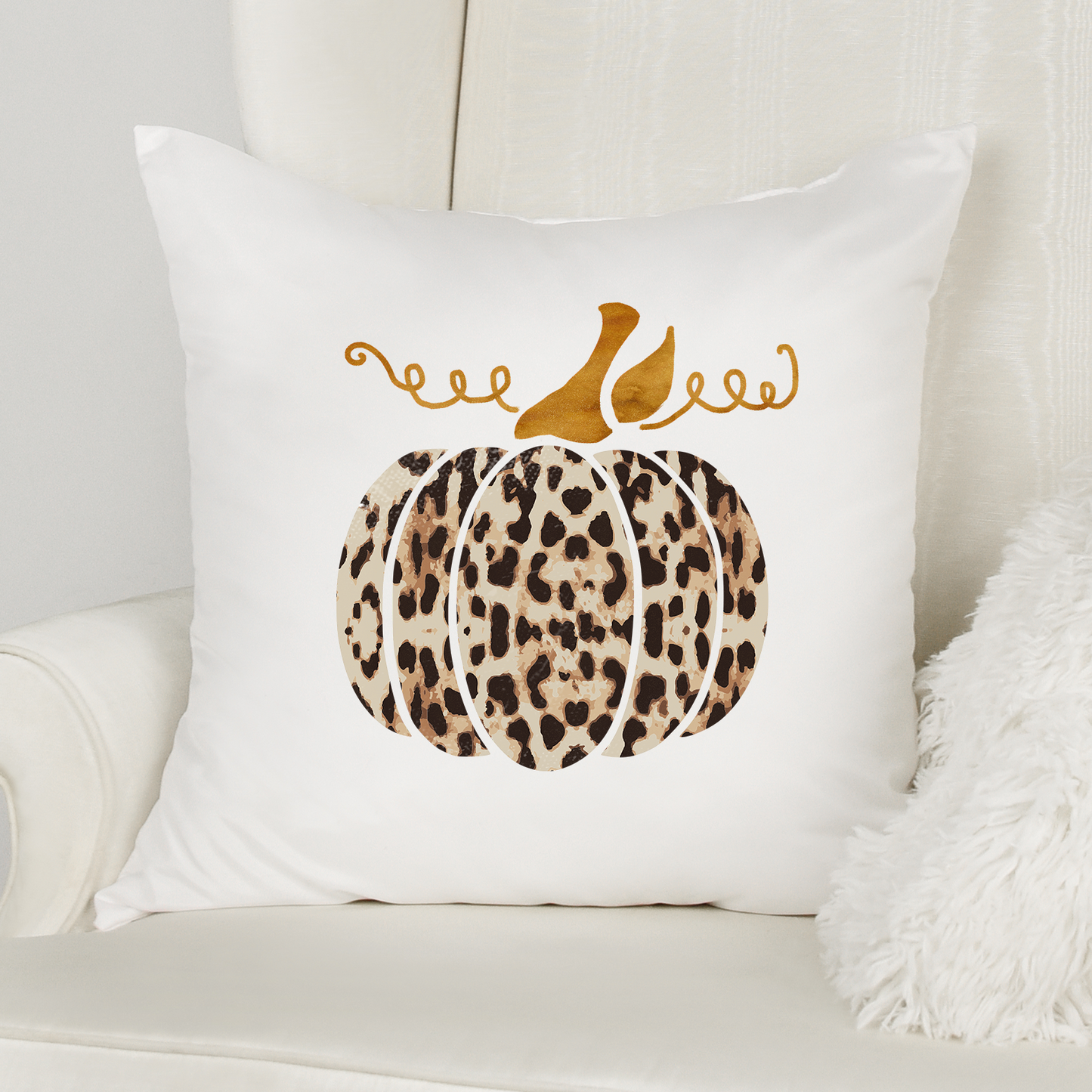 Leopard Pumpkin Pillow
