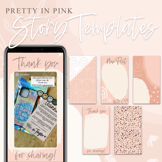 Pretty in Pink Story Templates