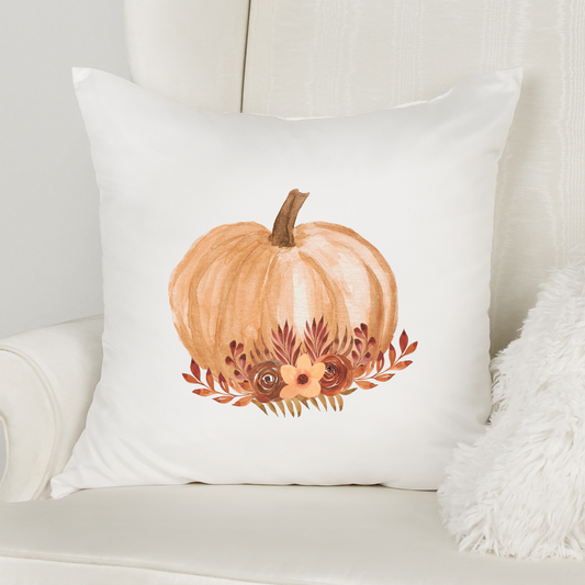 Illustrated Pumpkin Pillow