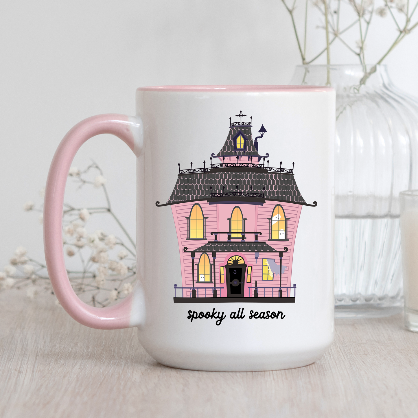 Spooky All Season Haunted House Mug