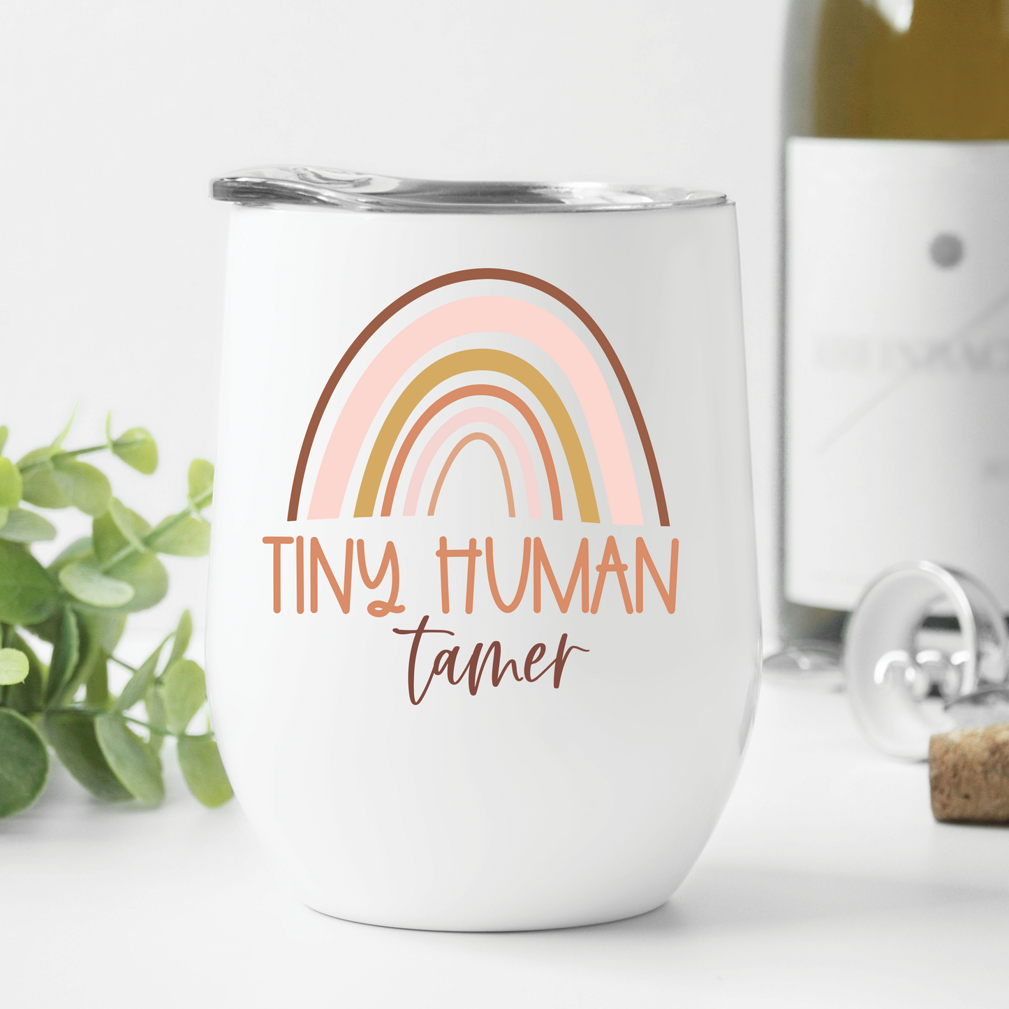 Tiny Human Tamer Wine Tumbler